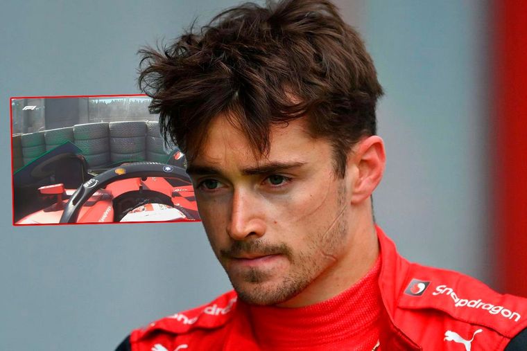 Leclerc chocó cuando iba primero en Francia y tuvo que abandonar la carrera.