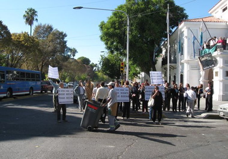 El grupo mayoritario de manifestantes se produjo el martes
