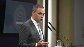 El vocero anunció hace minutos la noticia Foto: Prensa Presidencia