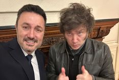 Luis Petri y Javier Milei. Foto: X @luispetri