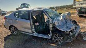 accidente en la ruta 7: fuerte choque entre un camion municipal y un auto accidente en la ruta 7: fuerte choque entre un camion municipal y un auto