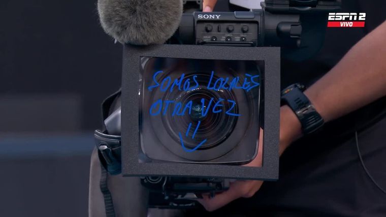 La emoción de Francisco Cerúndolo tras un nuevo triunfo en Australia (foto ESPN). La emoción de Francisco Cerúndolo tras un nuevo triunfo en Australia (foto ESPN).