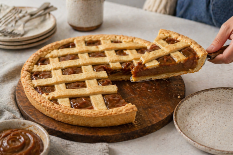 Esta pastafrola de dulce de leche se ganará tu corazón Esta pastafrola de dulce de leche se ganará tu corazón