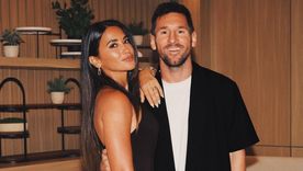 Antonella Roccuzzo junto a Lionel Messi. Antonella Roccuzzo junto a Lionel Messi.