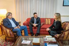 Armando Magistretti, Luis Petri y Mercedes Llano Foto: X @LlanoMechi