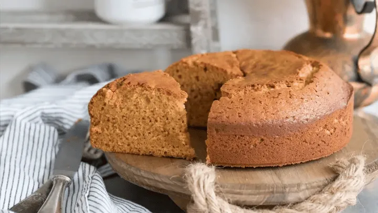 Banana y curry en versión bizcochuelo.