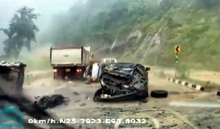 avalancha India Captura de pantalla de la tragedia en India. Foto: Captura de pantalla.