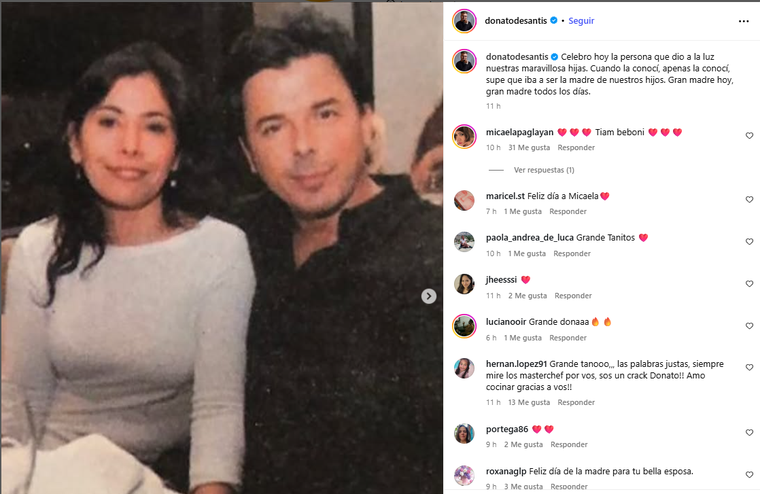 Donato de Santis. Créditos: Instagram Donato de Santis. Créditos: Instagram