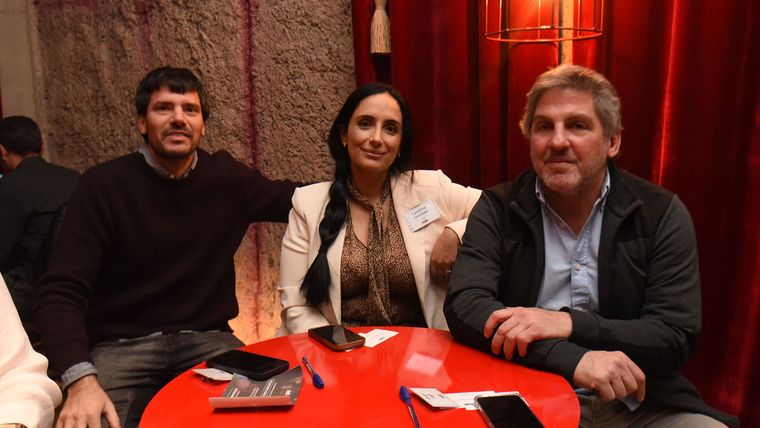 Martín Marchesini, Carolina Cortínez y Diego Lago.
