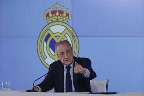 Florentino Pérez defendió su gestión en el Real Madrid y apuntó contra LaLiga y el Barcelona. Florentino Pérez defendió su gestión en el Real Madrid y apuntó contra LaLiga y el Barcelona.