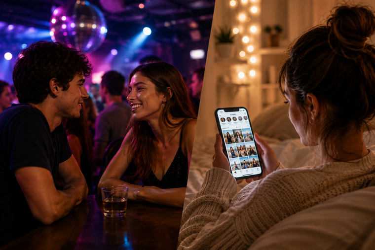 En la actualidad, una historia de amor puede comenzar con un like a una historia de Instagram. (Imagen generada con IA).