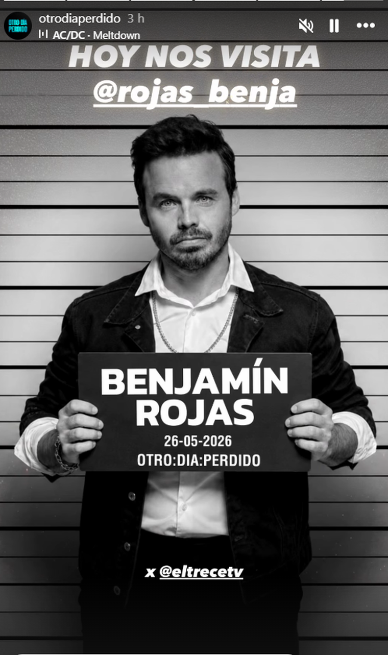 Benjamín Rojas acompañará a Mario Pergolini este martes. Benjamín Rojas acompañará a Mario Pergolini este martes.