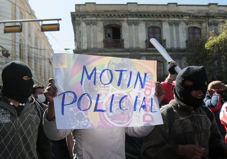 Los amotinados son el 85% de la fuerza policial boliviana. Foto: reuters