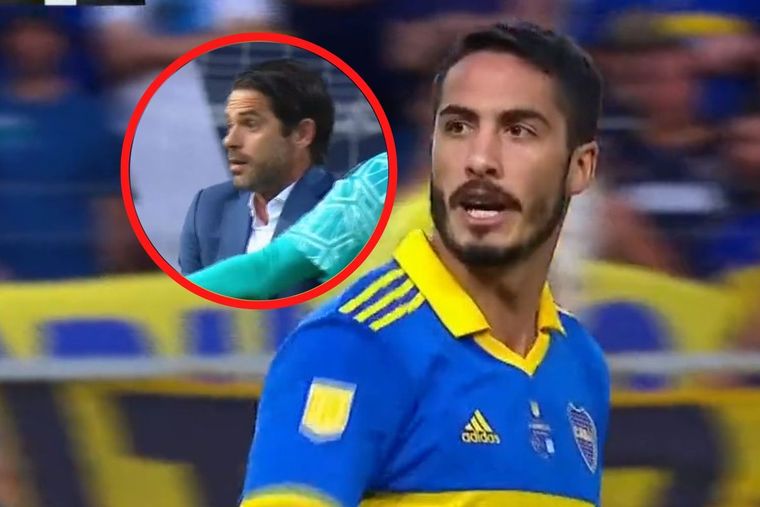 Figal cruzó a Gago, le tocó el pelo y le lanzó una frase picante en el tumulto entre Boca y Racing.