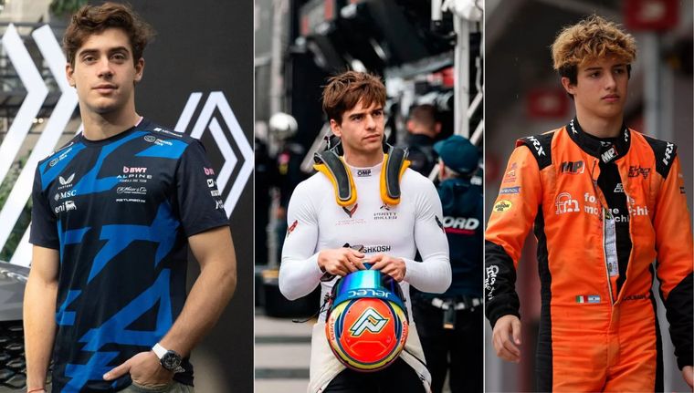 Tres argentinos en la élite: dónde correrán juntos Colapinto, Varrone y Colnaghi.