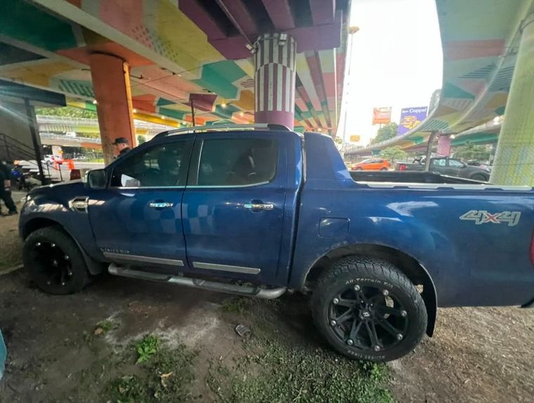La camioneta que intentaron recuperar. La camioneta que intentaron recuperar.