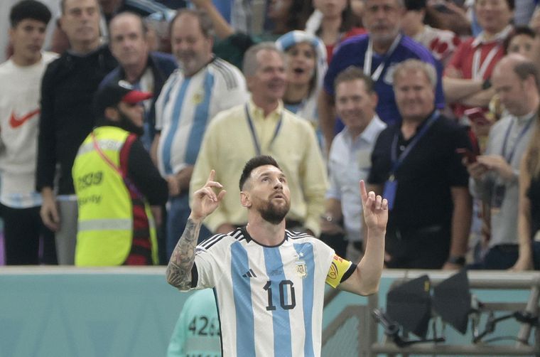 Messi y su mejor Mundial, el de Qatar 2022. Foto: EFE