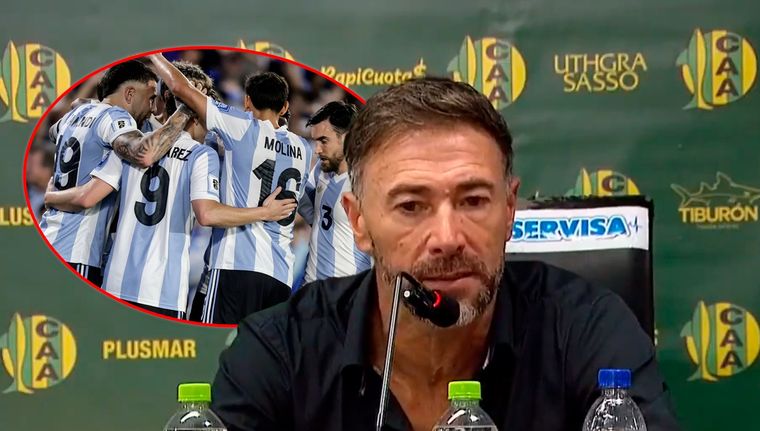 El Kily se refirió al partido de Argentina-Brasil para hablar del mal momento de Unión. Foto: Captura ESPN y Fotobaires