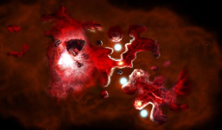 La Tierra se halla en un universo pleno de misterios. Foto Telescopio ALMA La Tierra se halla en un universo pleno de misterios. Foto Telescopio ALMA