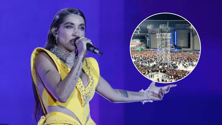 El show de María Becerra estaba previsto para las 21, pero terminó comenzando cerca de las 23.