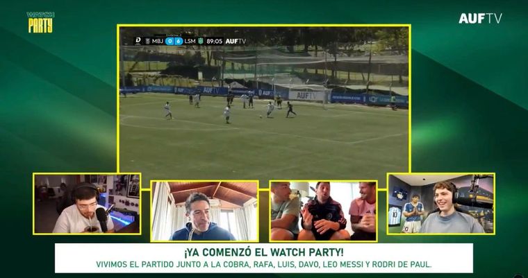 Messi compartió un stream con Luis Suárez, Davoo Xeneize, La Cobra y Rafa Cotelo.