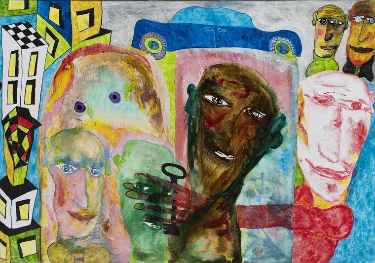 Una de las obras de Pedro Roth expuestas Una de las obras de Pedro Roth expuestas