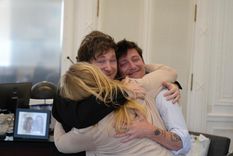 El triángulo de hierro entre Karina, Javier Milei y Santiago Caputo. Foto: X