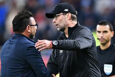 Mohamed y Klopp en Qatar. publicda en Goal Foto: publicda en Goal