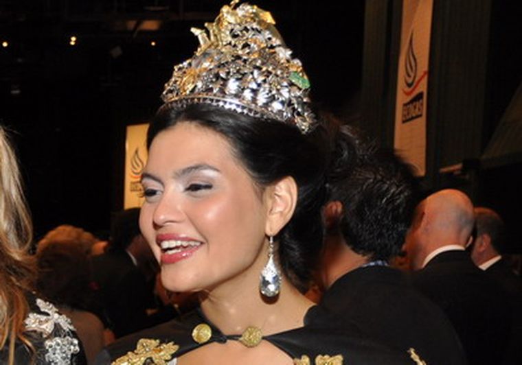 María Flor Destéfanis se emocionó hasta el llanto en el carro. Foto: Alf Ponce / MDZ