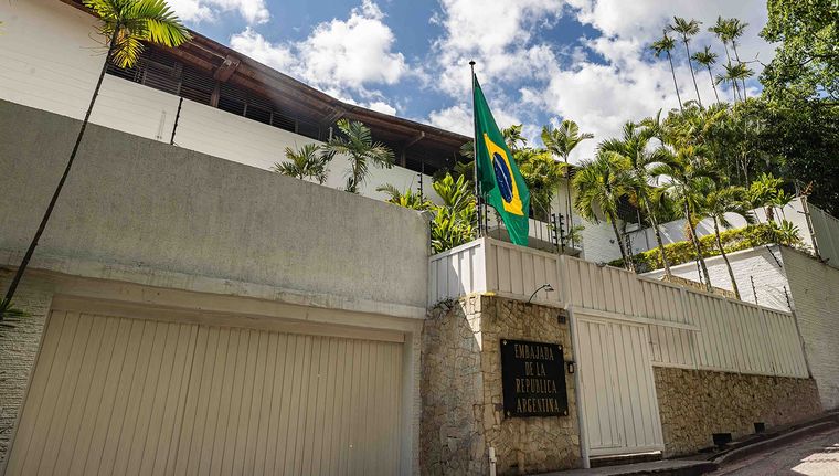 La Embajada argentina en Venezuela. Foto: EFE