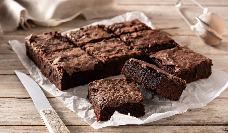 Un brownie de banana delicioso para disfrutar Un brownie de banana delicioso para disfrutar