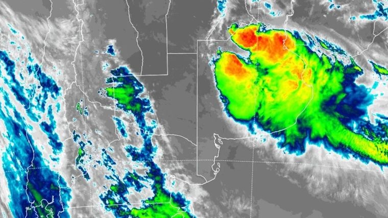 La situación en el norte bonaerense es crítica Foto: SMN
