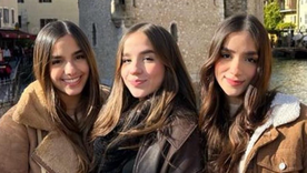 Las trillizas Isabella, Sofía y Ana María (de izq. a der.) eran inseparables, según cuentan familiares.