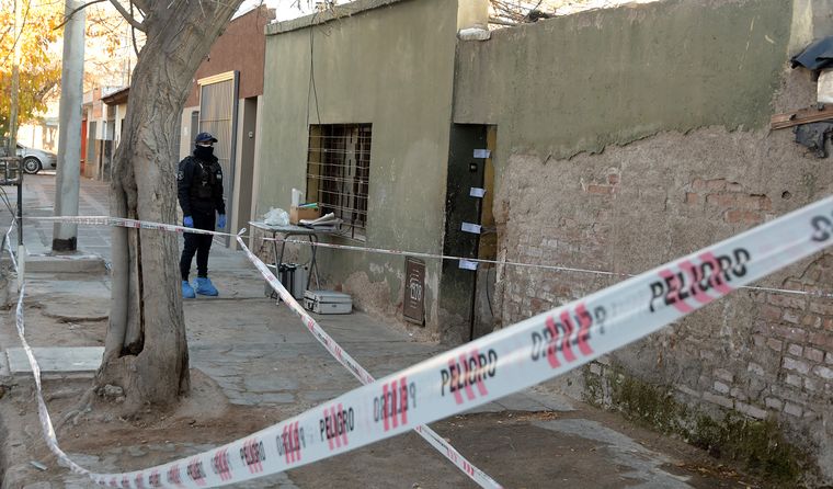 El lugar donde se registró el crimen en Guaymallén