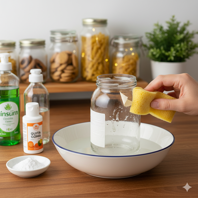 Limpieza. Un truco para quitar las etiquetas. Limpieza. Un truco para quitar las etiquetas.