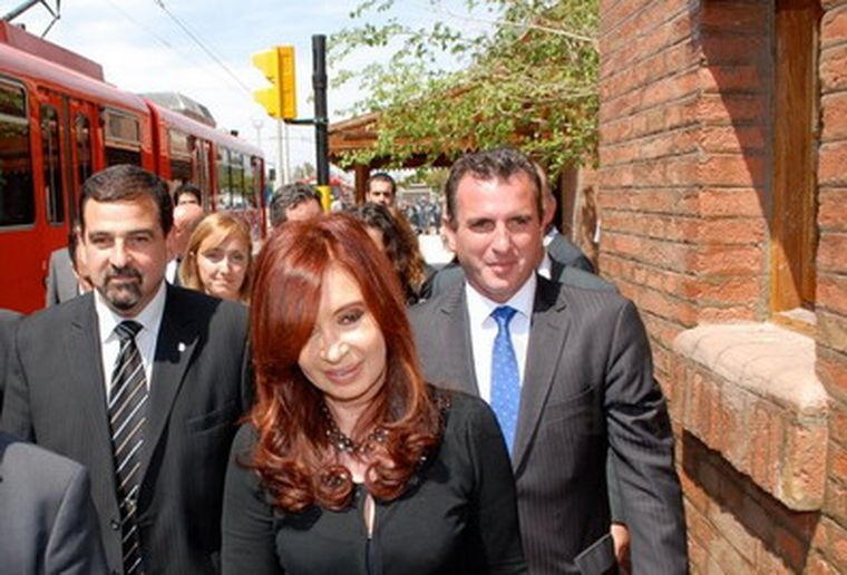 Cristina, Paco y Carlos, en la última visita a Mendoza. Foto: Gentileza