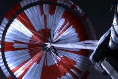 revelan un mensaje secreto en el paracaidas del rover perseverance