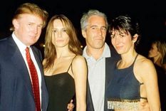 Los Trump, Epstein y Ghislaine Maxwell, en otros tiempos. Foto: EconomiaHoy.