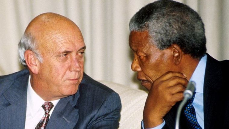 De Klerk y Nelson Mandela en 2010 Foto: EPA