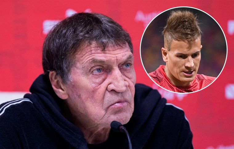 Julio César Falcioni El entrenador de Independiente y una decisión que habría causado malestar en el plantel.