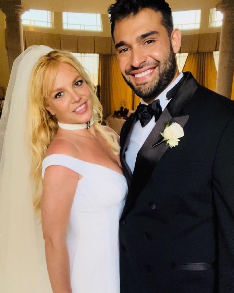 Britney Spears y Sam Asghari se casaron en Los Ángeles