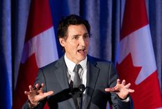 Justin Trudeau reiteró el compromiso de su Gobierno de ayudar militar y económicamente a Ucrania Foto: DPA