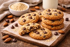 Cookies de harina de almendras con chips de chocolate
