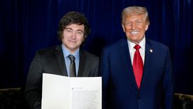 Javier Milei y Donald Trump.