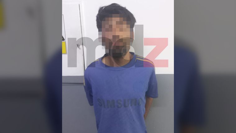 El sospechoso, de 27 años, que fue detenido por el ataque a la Comisaría 59° de La Favorita.&nbsp;