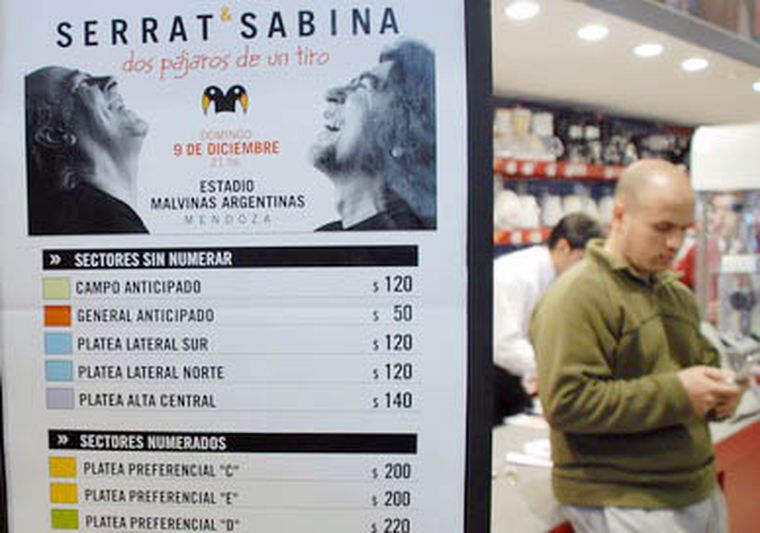 Hay tres puntos de venta para el recital de diciembre. Foto: Nacho Gaffuri / MDZ