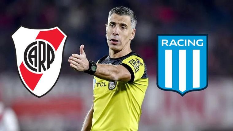 Ya hay polémica en River-Racing por el arbitraje de Hernán Mastrángelo.