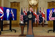 La presentación del nuevo acuerdo de las potencias occidentales. Foto: Rfi.