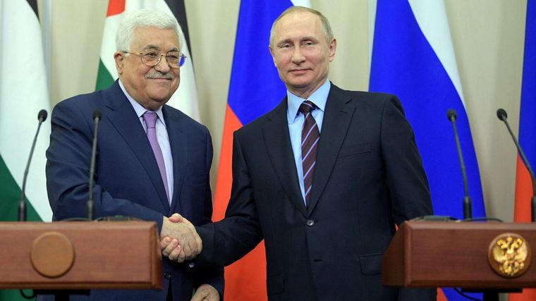 Mahmud Abás y Vladimir Putin hablaron por teléfono. Foto: SputnikNews.