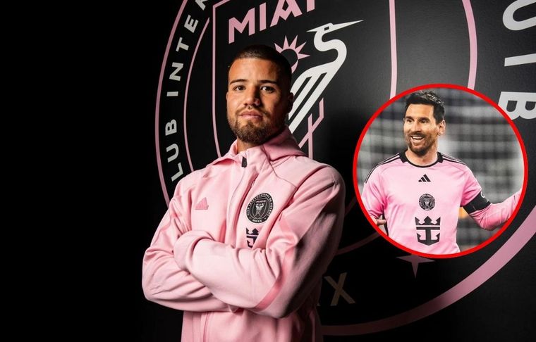 El defensor argentino se deshizo en elogios para la Pulga. Foto: Inter Miami Prensa